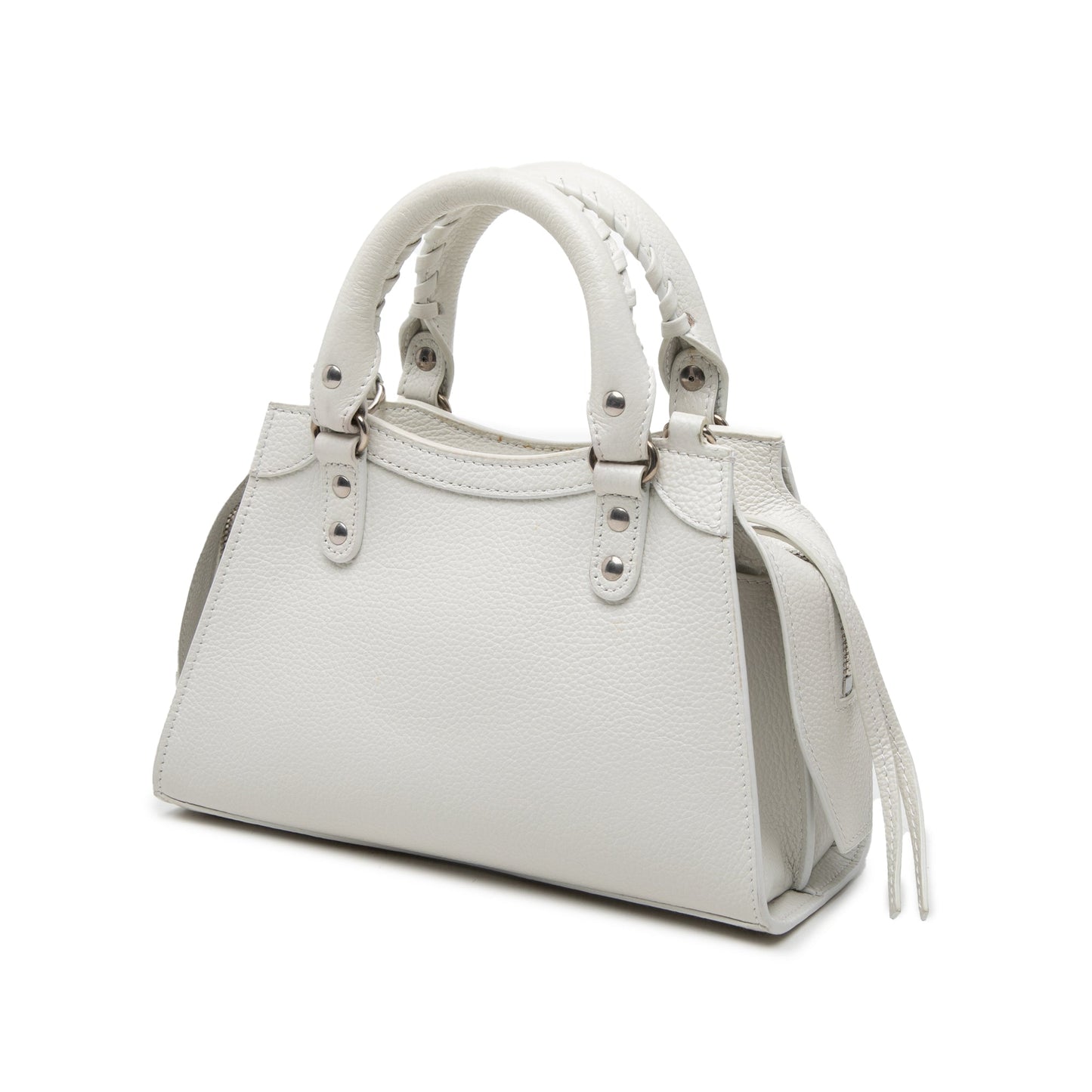 Balenciaga Mini Calfskin Motocross Neo Classic City Satchel