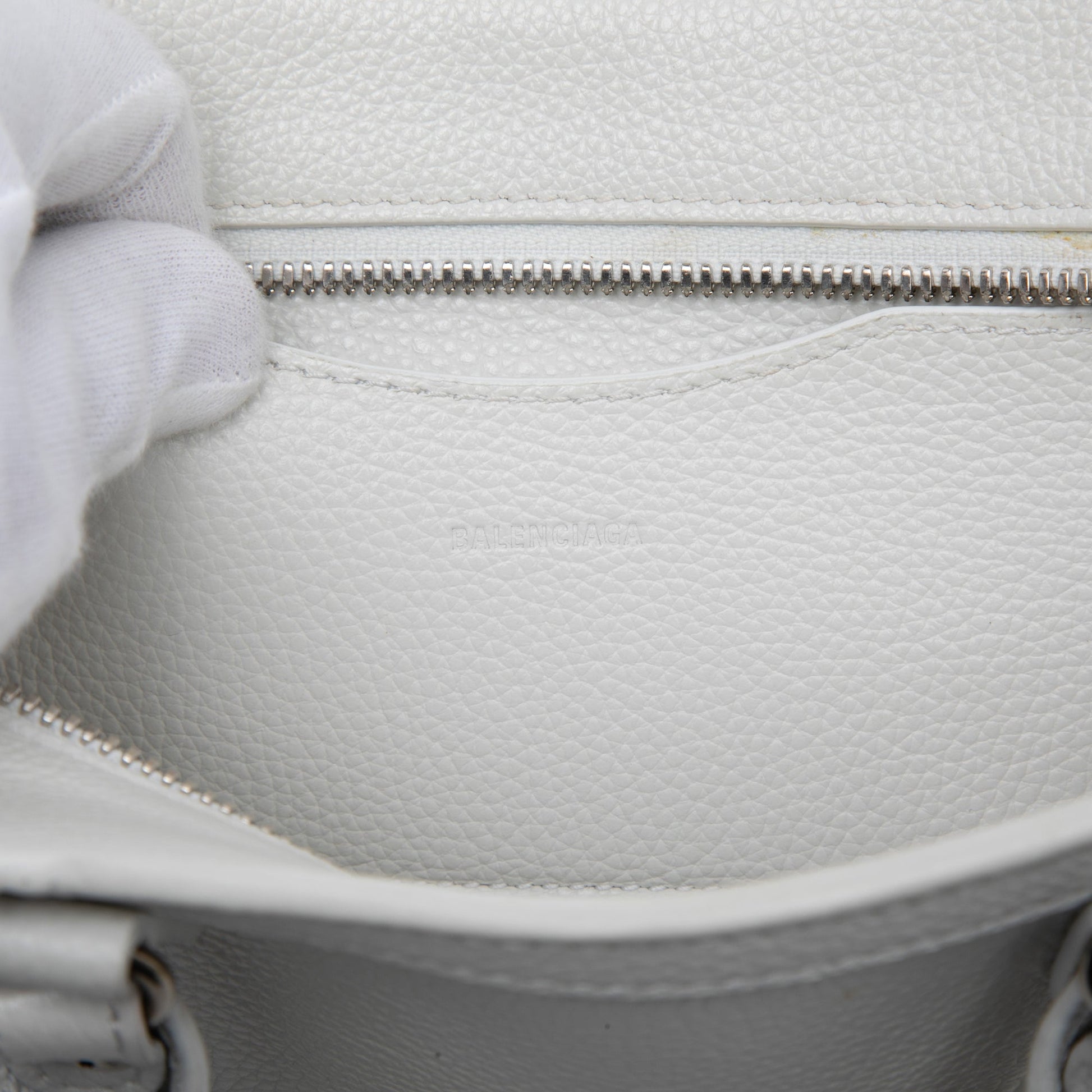 Balenciaga Mini Calfskin Motocross Neo Classic City Satchel