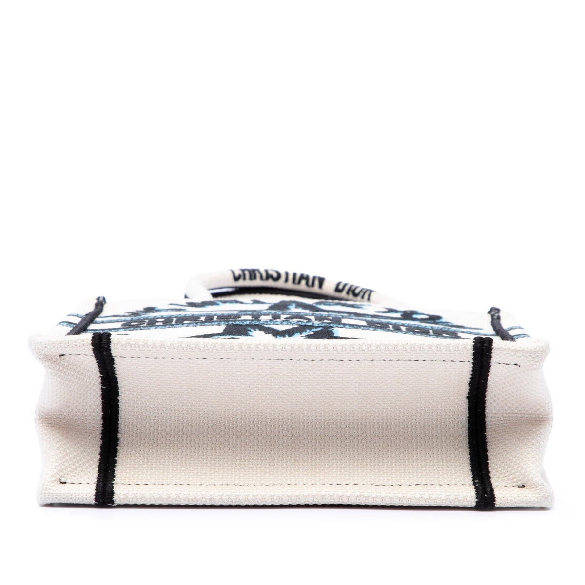 Dior Embroidered Canvas Lucky Star Vertical Book Tote