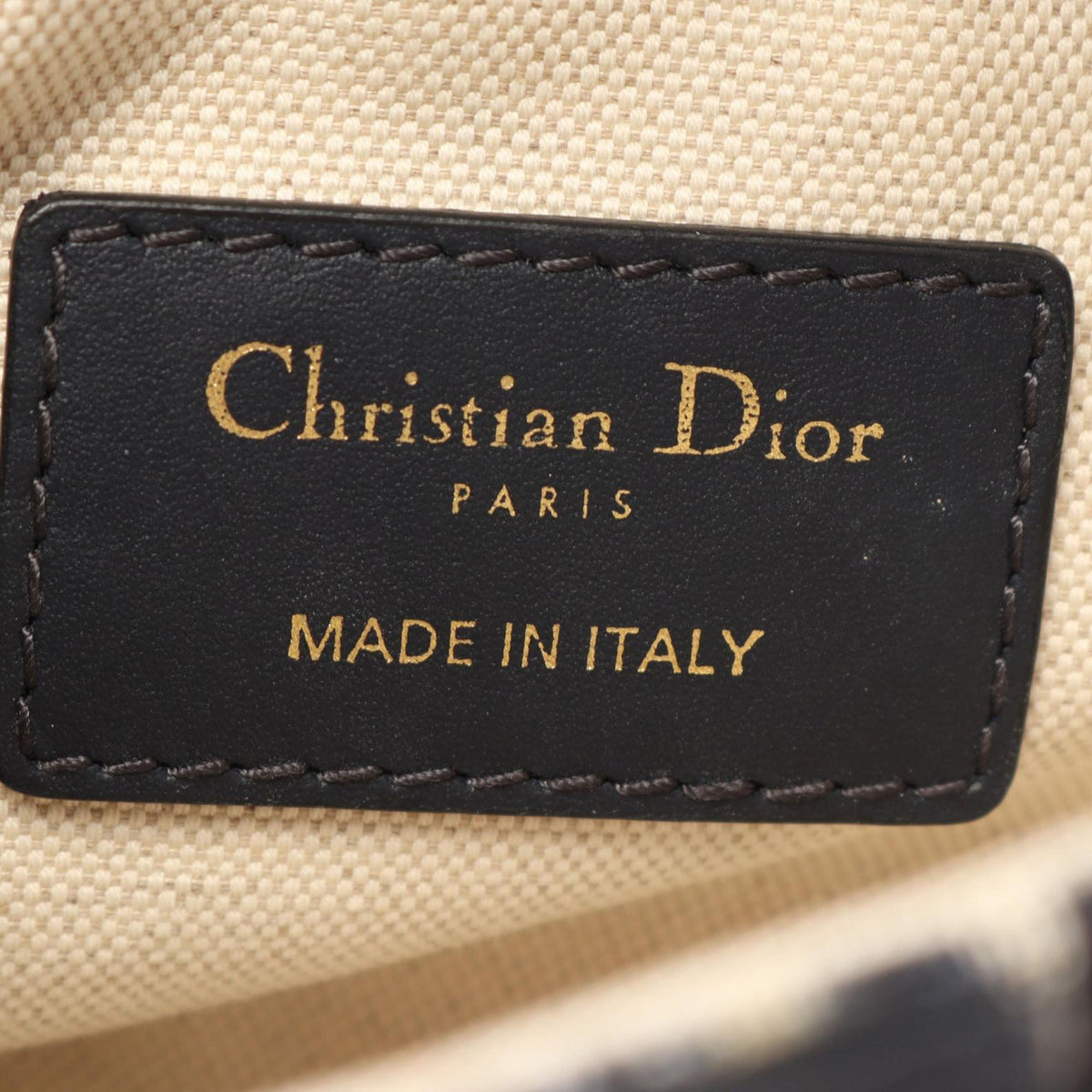 Dior Mini Oblique Canvas Saddle Bag