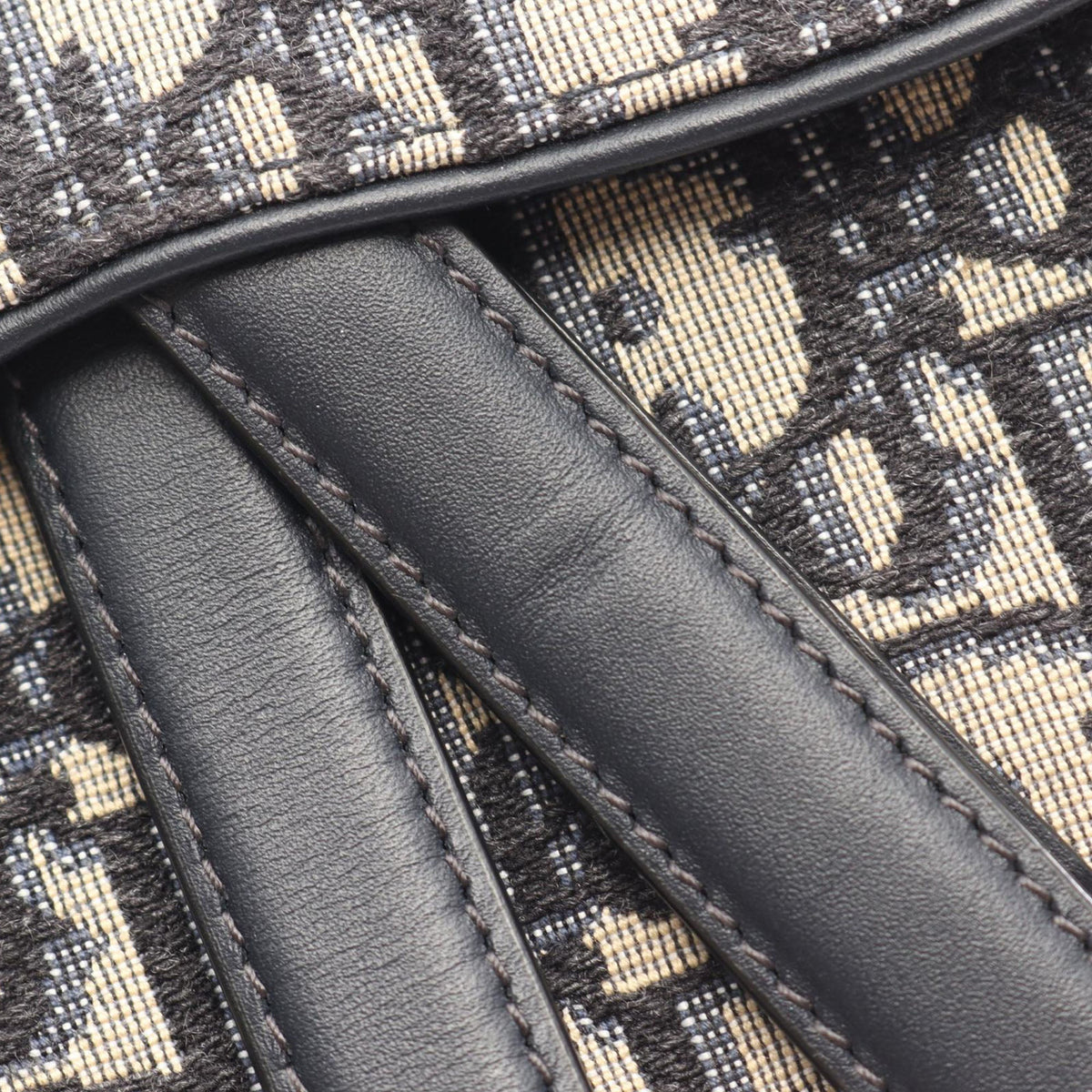 Dior Mini Oblique Canvas Saddle Bag