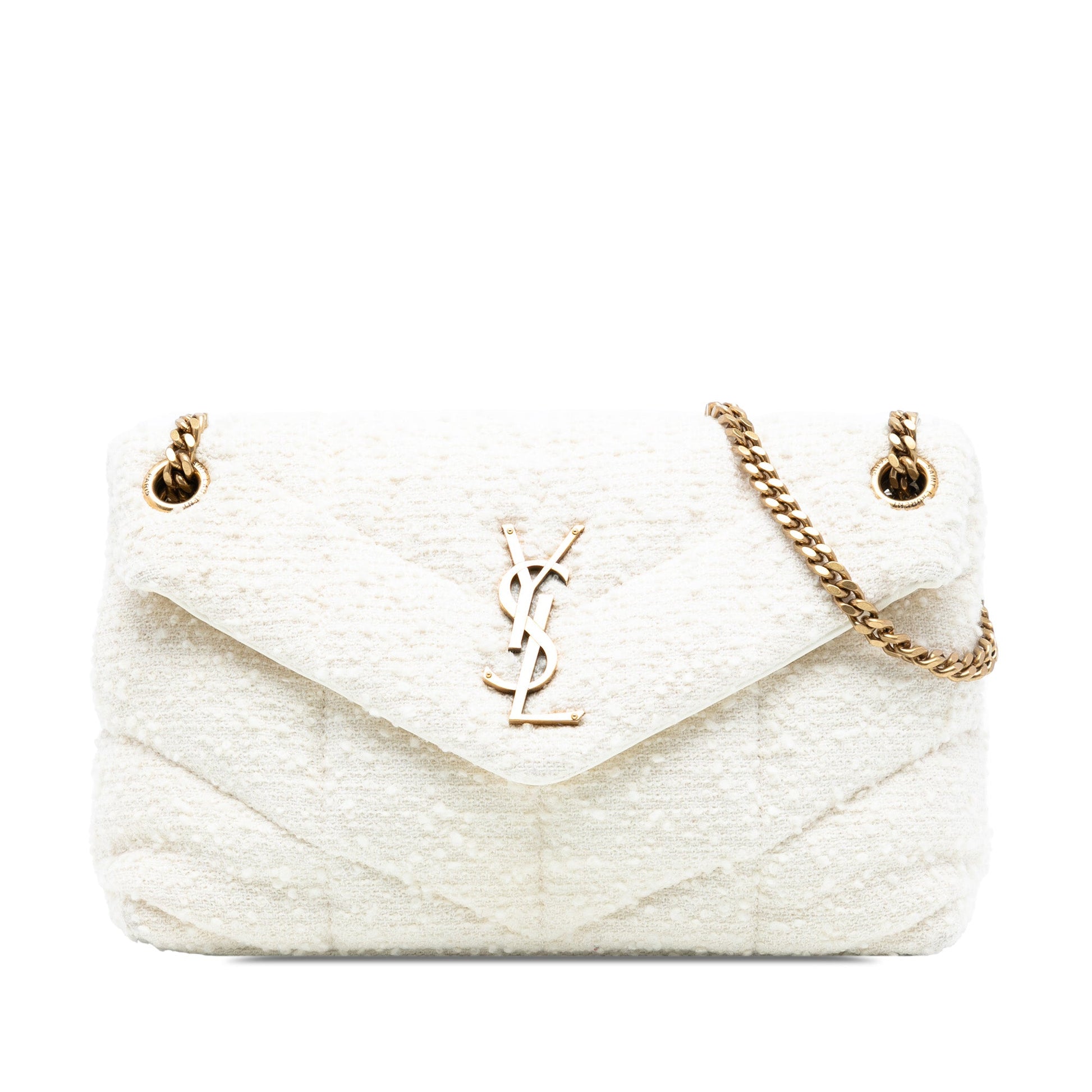 Toy Matelasse Boucle Tweed Monogram LouLou Puffer Crossbody