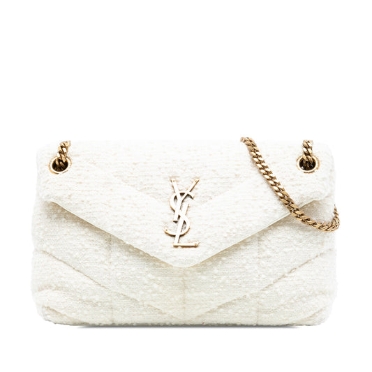 Toy Matelasse Boucle Tweed Monogram LouLou Puffer Crossbody