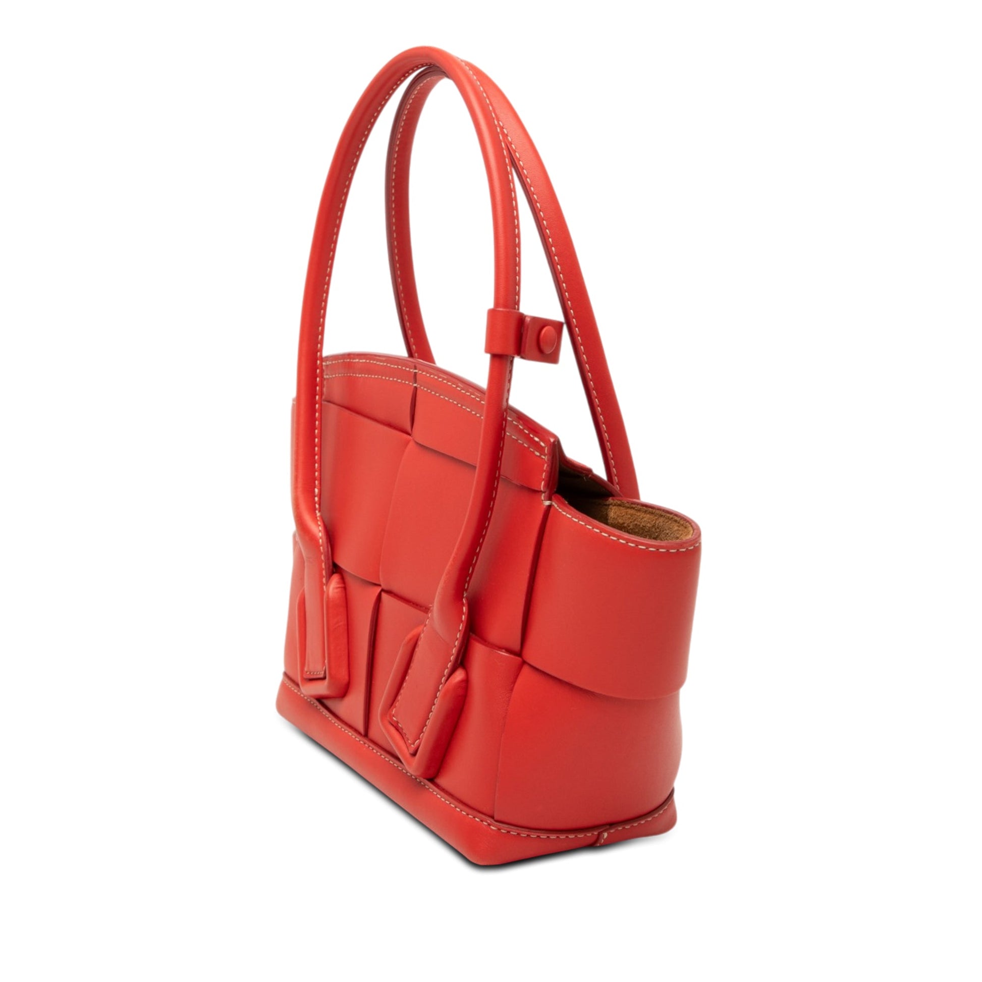 Bottega Veneta Mini Leather Maxi Intrecciato The Arco Tote