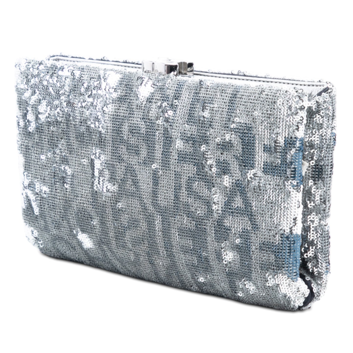Chanel Satin Sequin Embroidered La Pausa Evening Clutch
