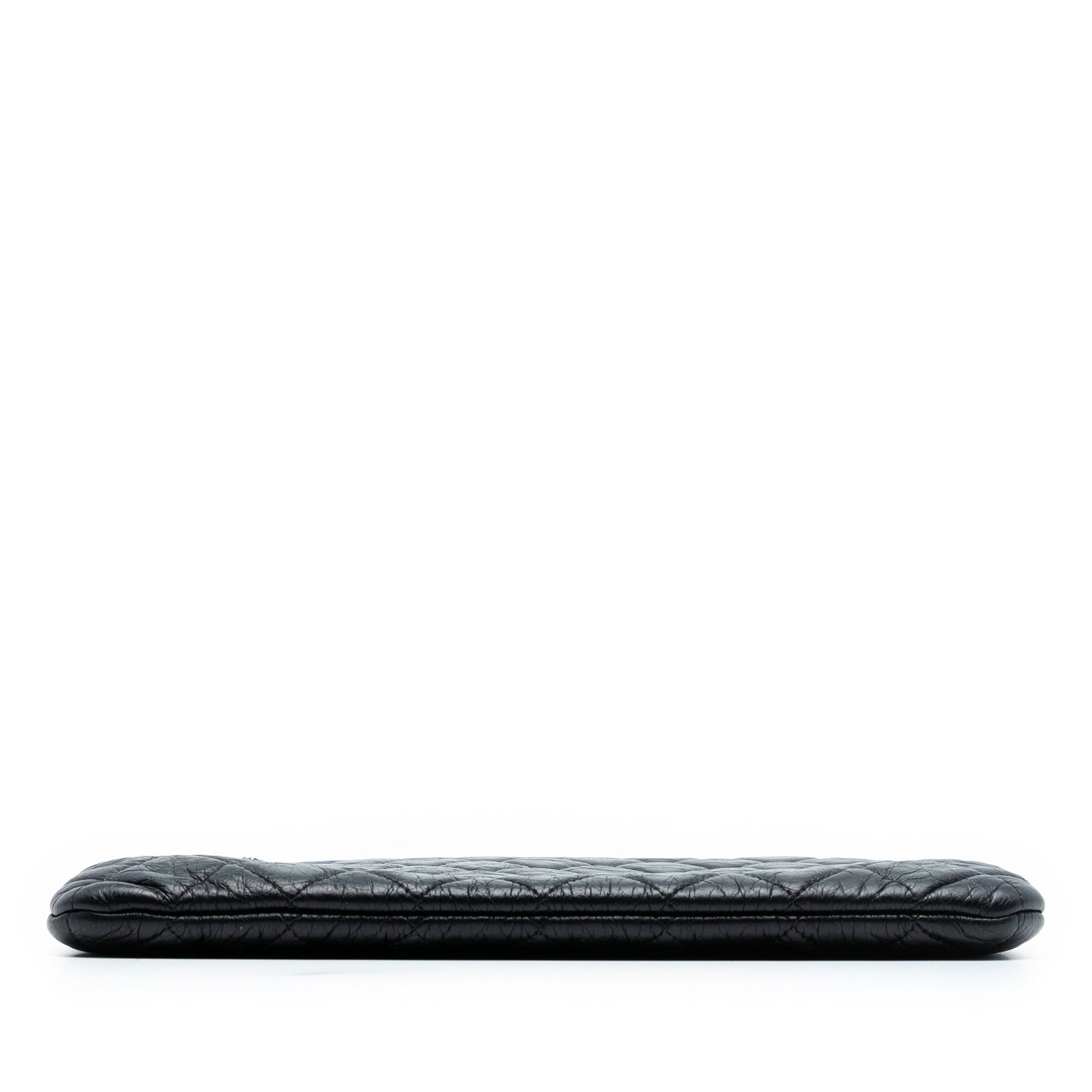 Chanel Medium Quilted Aged Calfskin Chain Tassel O Case Clutch