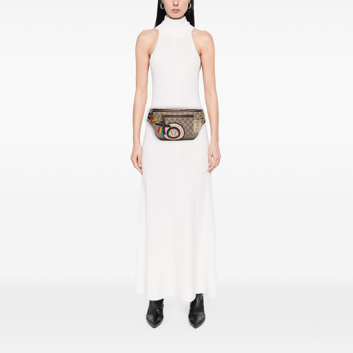 Gucci GG Supreme Courrier Web Belt Bag