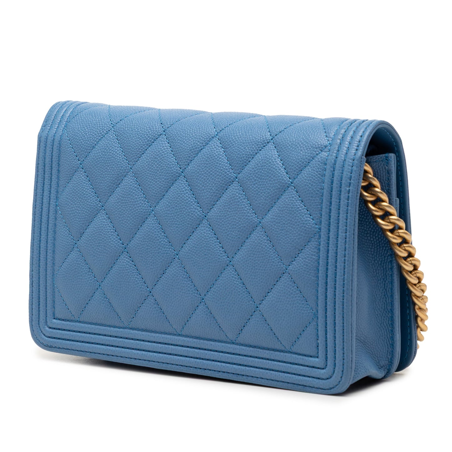 Chanel Quilted Caviar Boy Wallet on Chain
