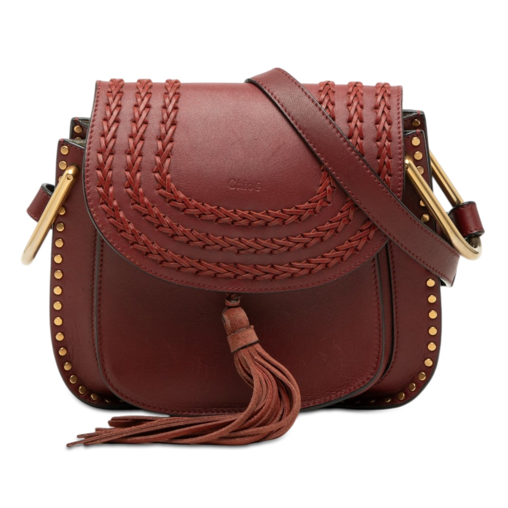 Chloé Medium Leather Braided Hudson Crossbody