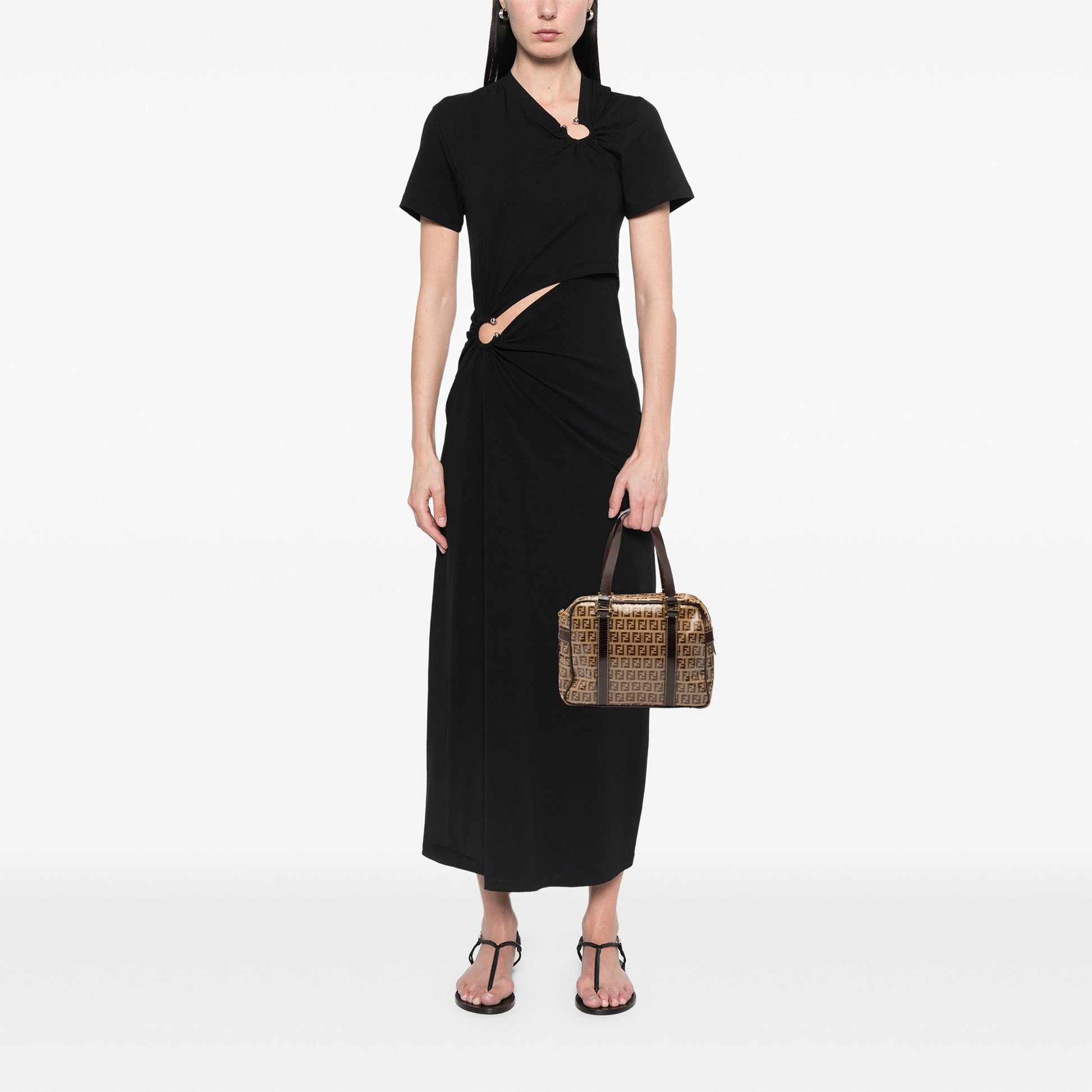 Fendi Zucchino Crystal Handbag