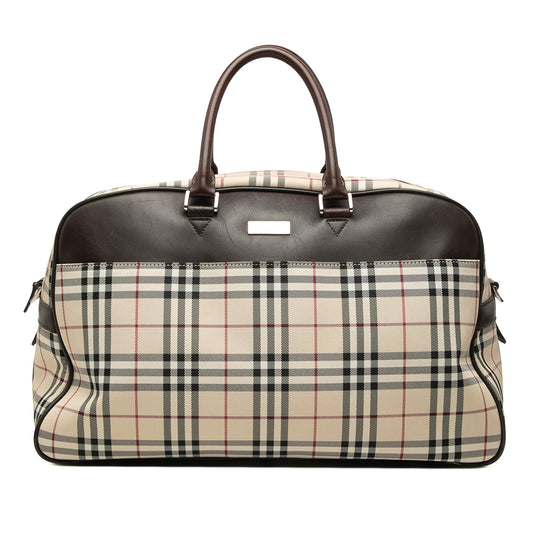 Burberry House Check Canvas Travel Bag