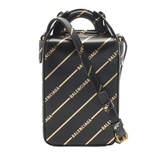 Balenciaga Leather Logo Box Satchel