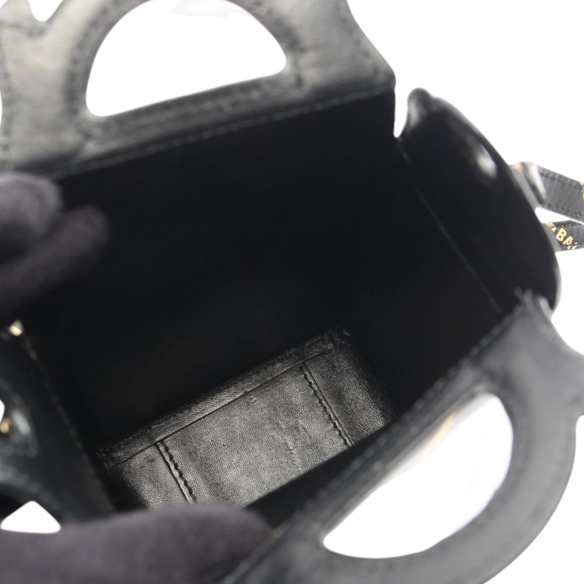 Balenciaga Leather Logo Box Satchel