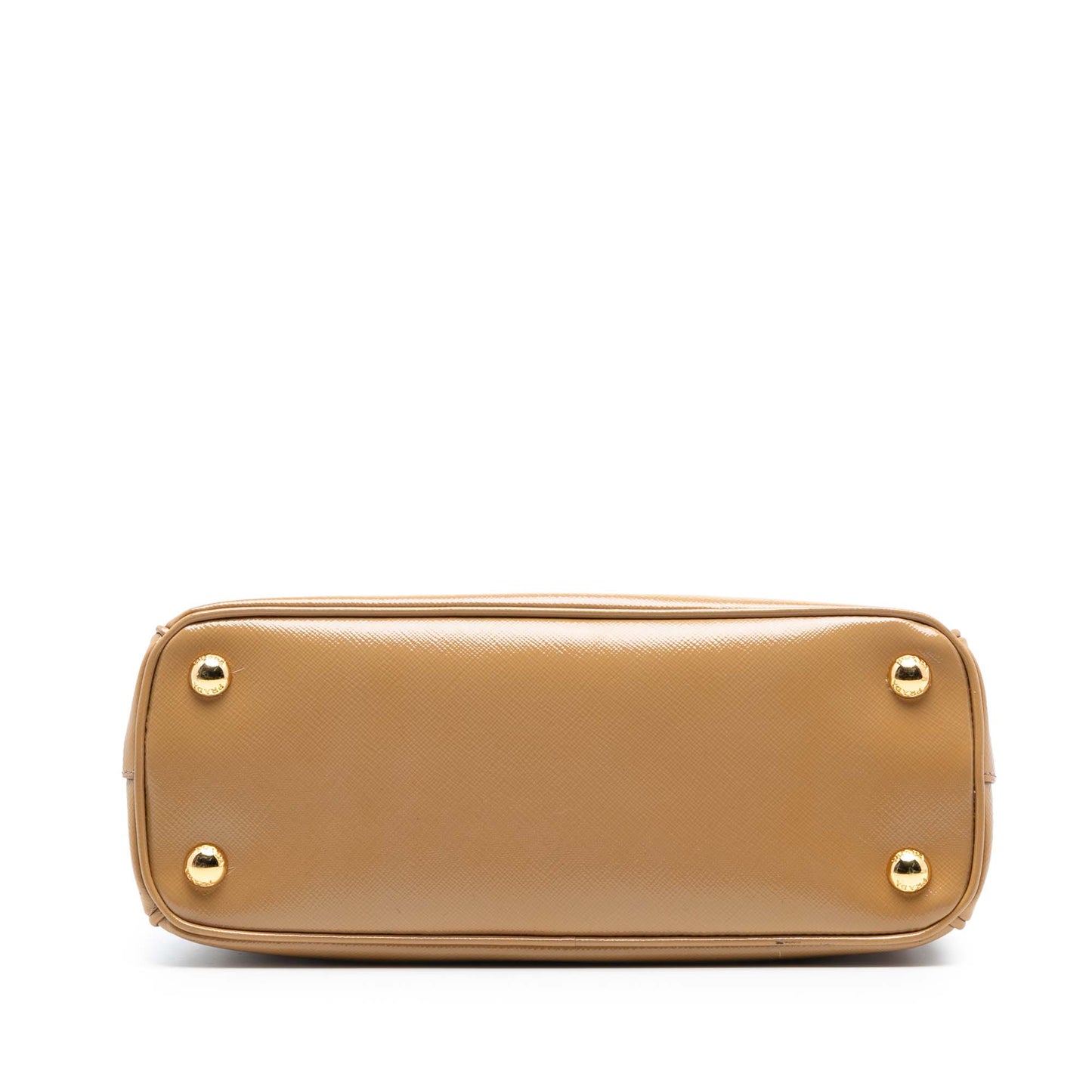 Prada Small Saffiano Vernice Galleria Double Zip Satchel