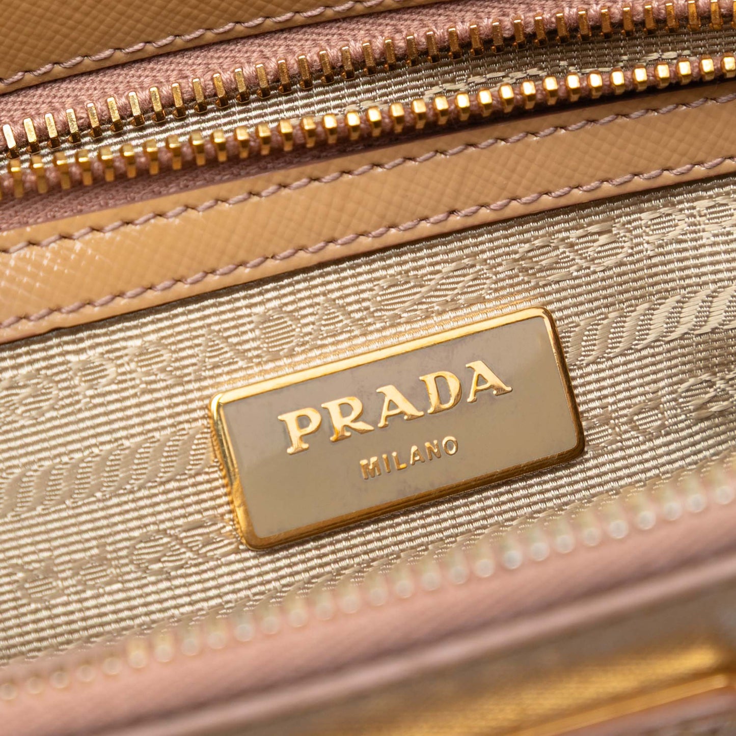 Prada Small Saffiano Vernice Galleria Double Zip Satchel