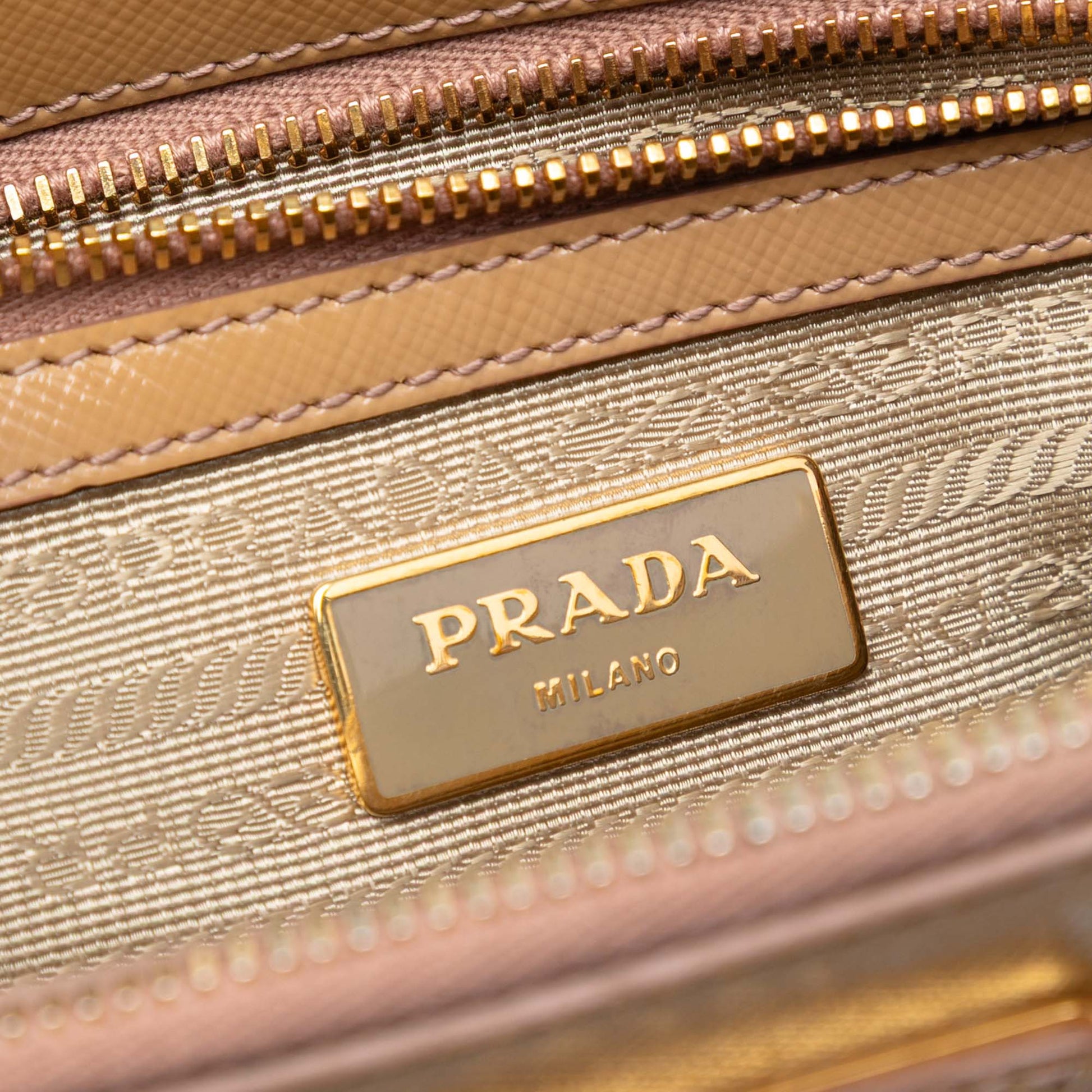 Prada Small Saffiano Vernice Galleria Double Zip Satchel