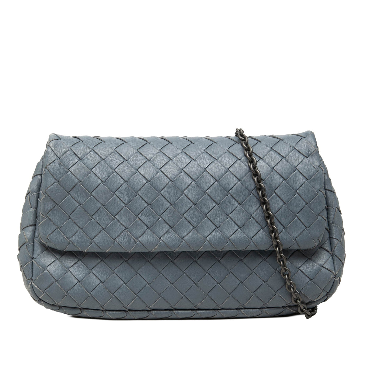 Bottega Veneta Mini Nappa Intrecciato Expandable Chain Flap Crossbody