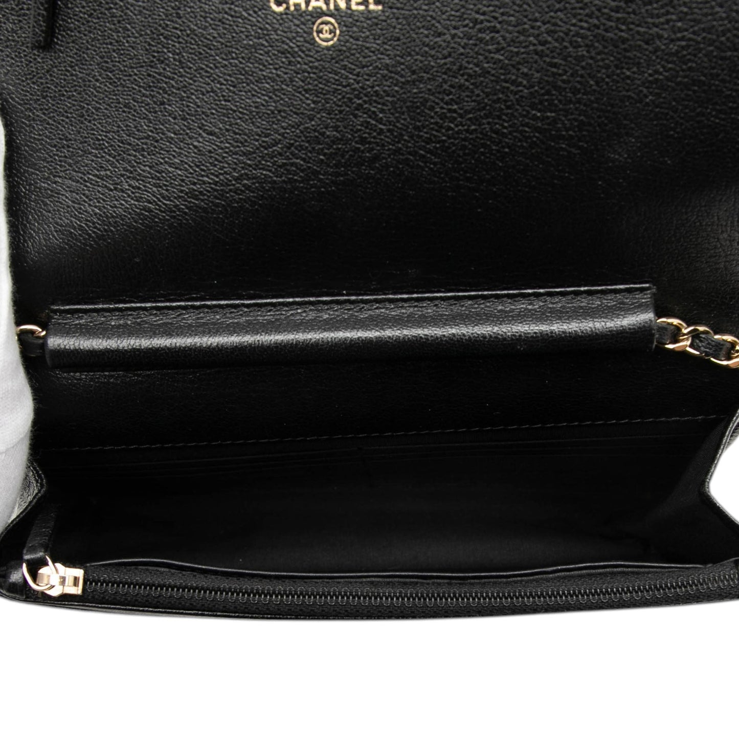 Chanel CC Studded Lambskin Crystal Wallet On Chain