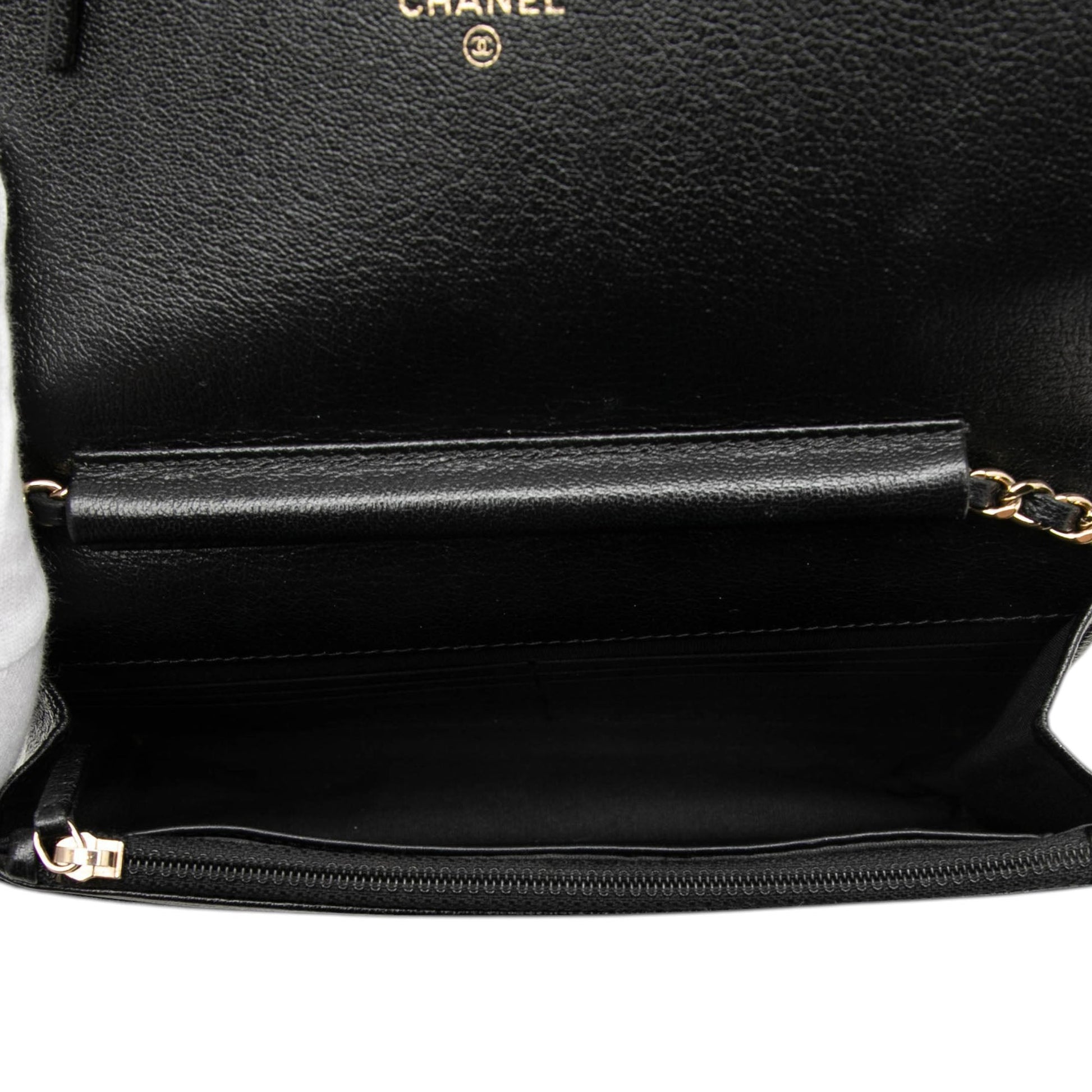 Chanel CC Studded Lambskin Crystal Wallet On Chain