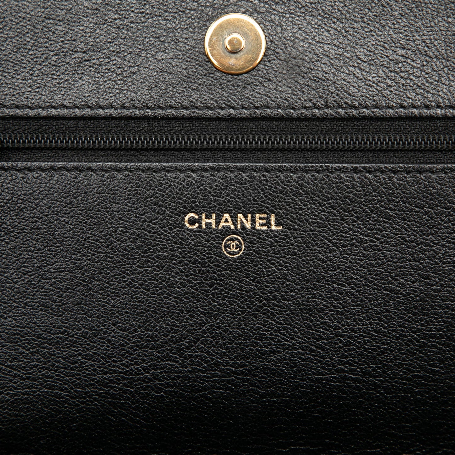Chanel CC Studded Lambskin Crystal Wallet On Chain