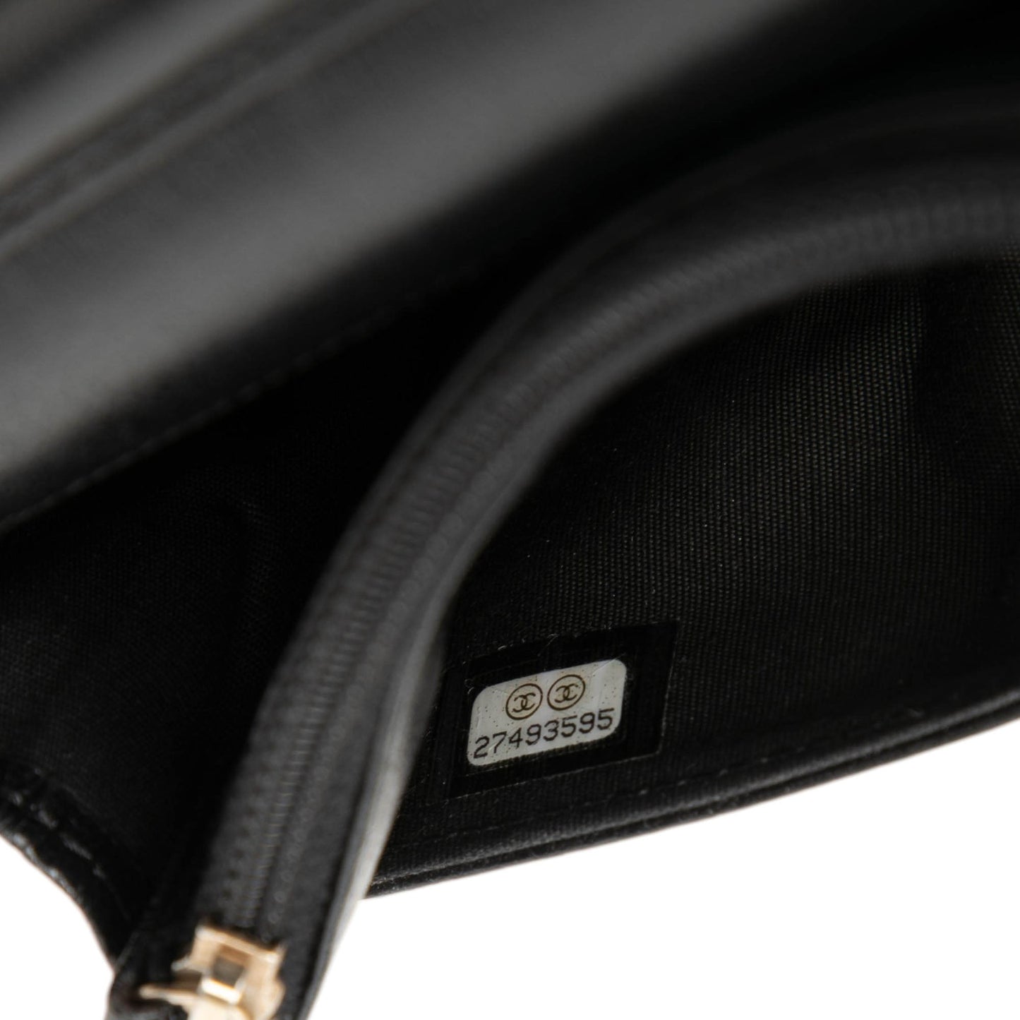 Chanel CC Studded Lambskin Crystal Wallet On Chain