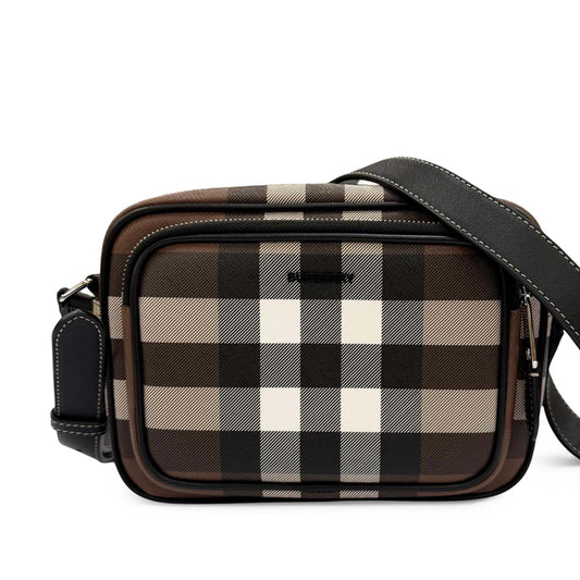 Burberry Giant Check E-Canvas Paddy Crossbody