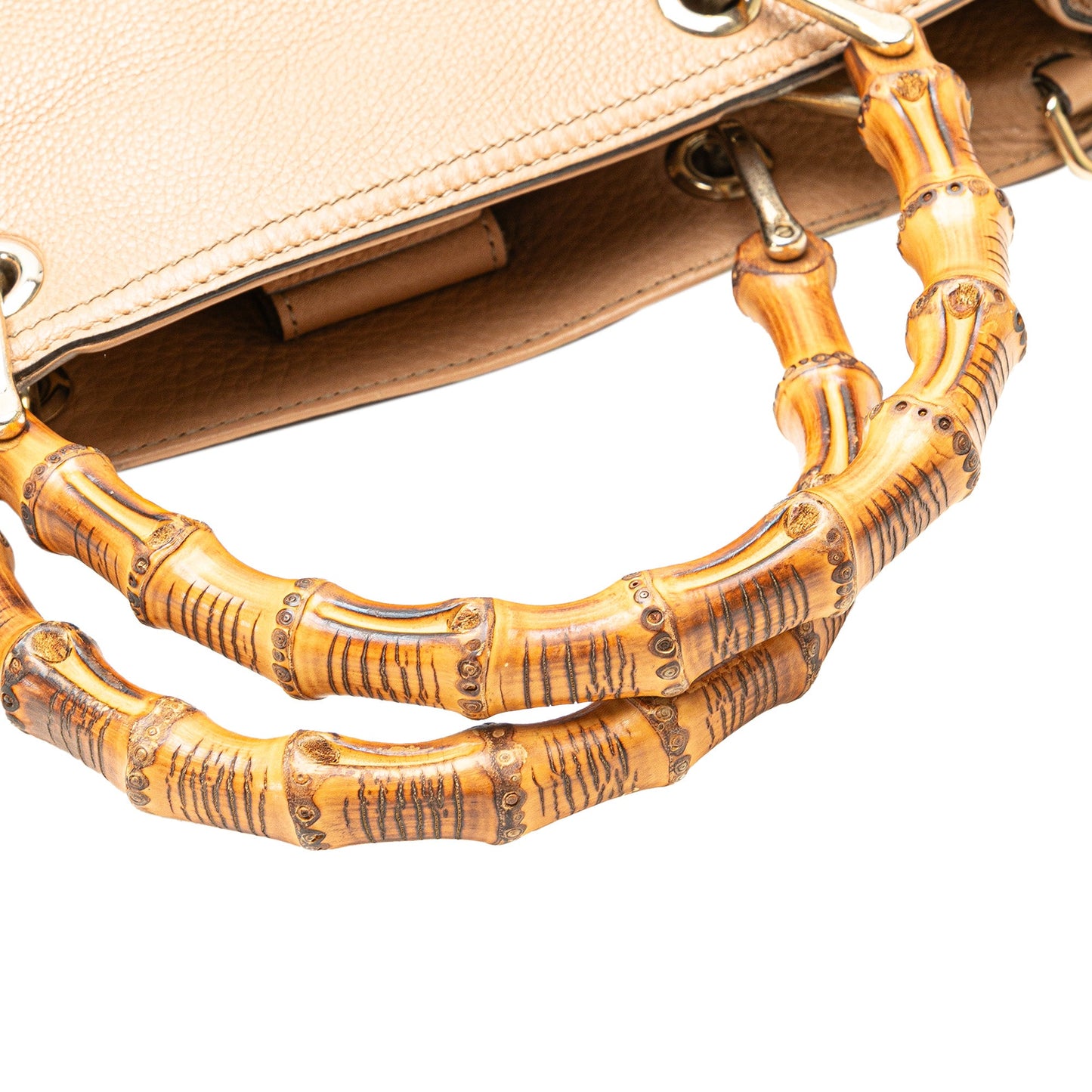 Gucci Medium Calfskin Bamboo Shopper Satchel
