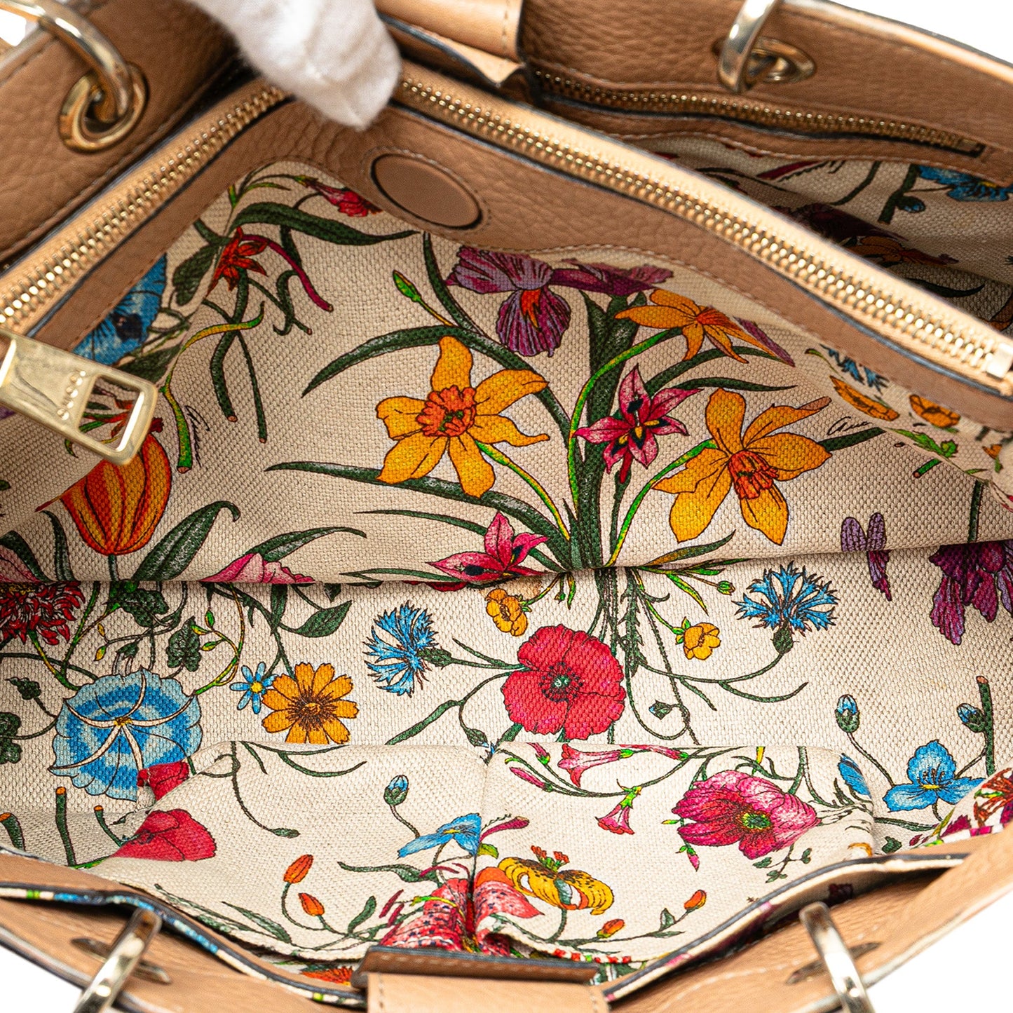 Gucci Medium Calfskin Bamboo Shopper Satchel