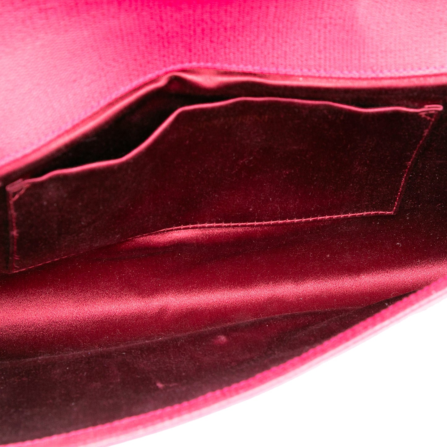 Saint Laurent Textured Calfskin Chyc Ligne Clutch