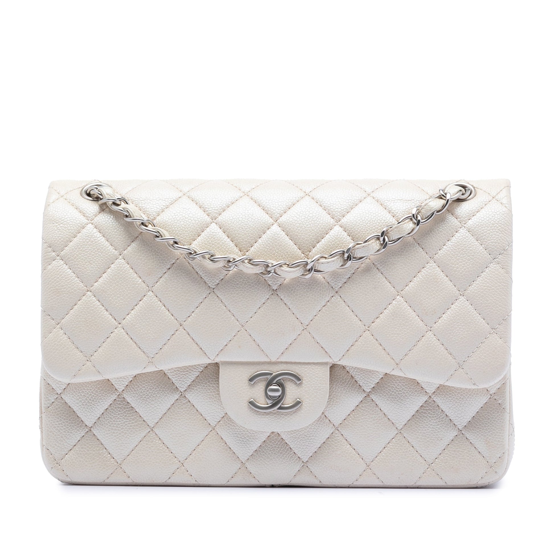 Chanel Jumbo Classic Iridescent Caviar Double Flap