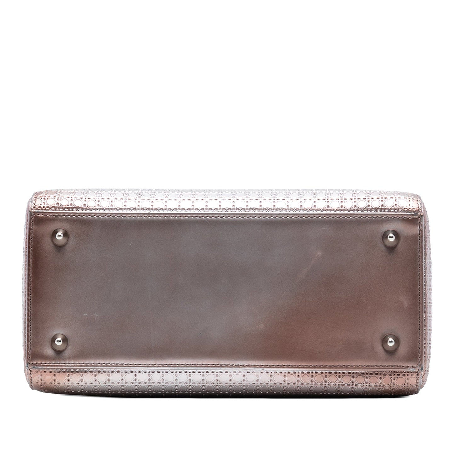 Dior Medium Metallic Patent Microcannage Lady Dior