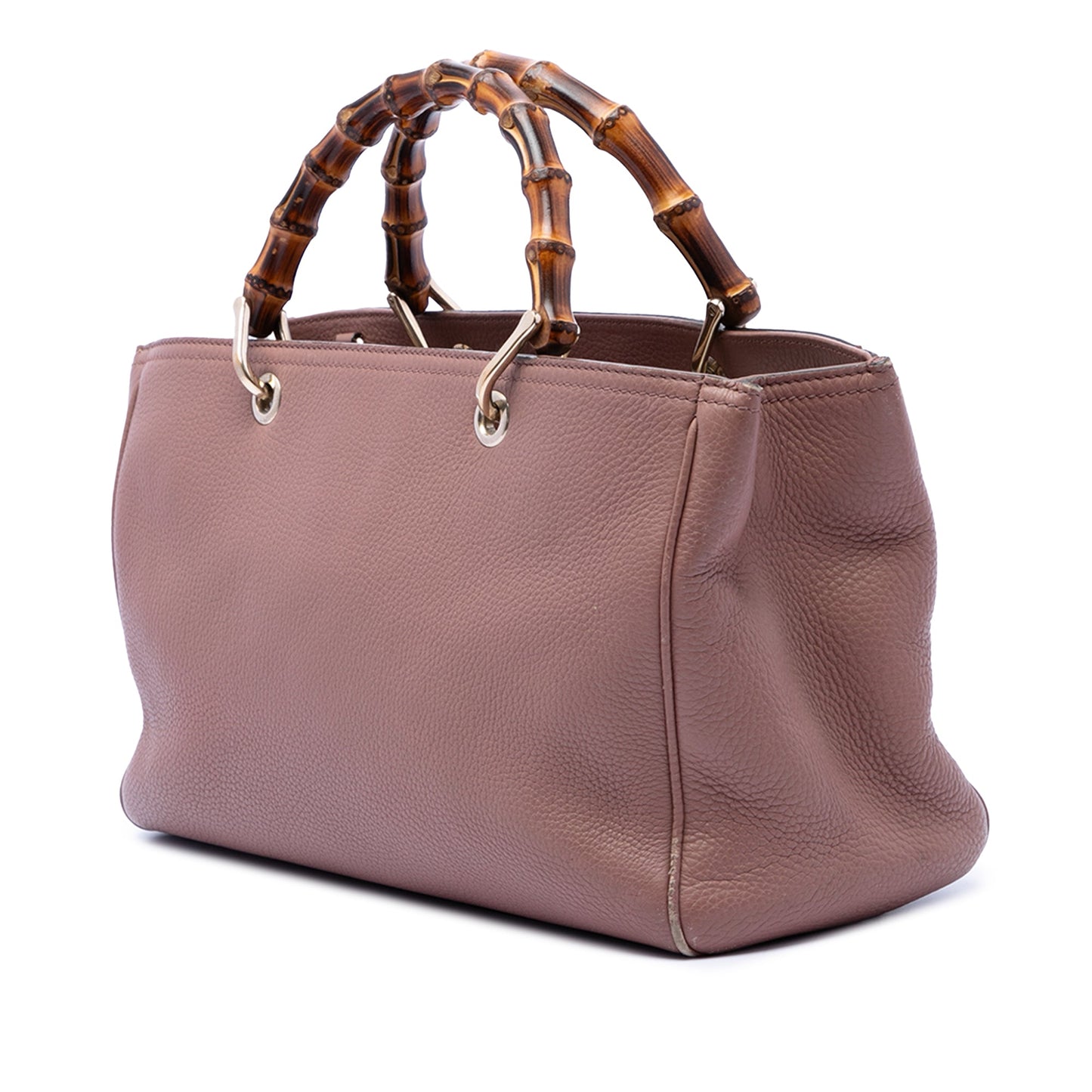 Gucci Medium Calfskin Bamboo Shopper Satchel