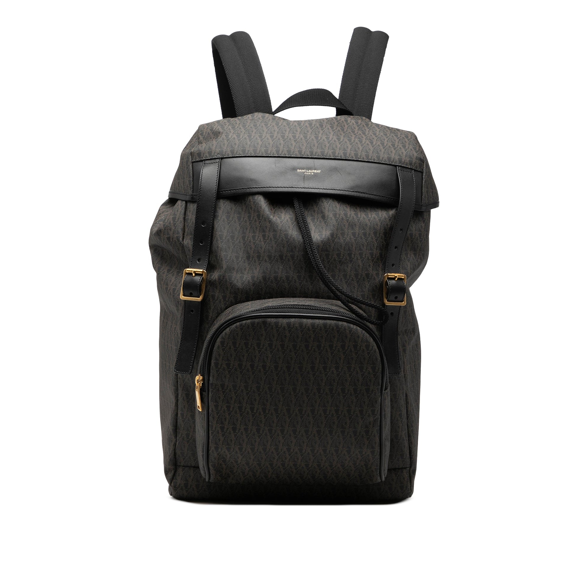 Saint Laurent Canvas Monogram Utilitarian Hunting Backpack