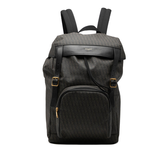 Saint Laurent Canvas Monogram Utilitarian Hunting Backpack