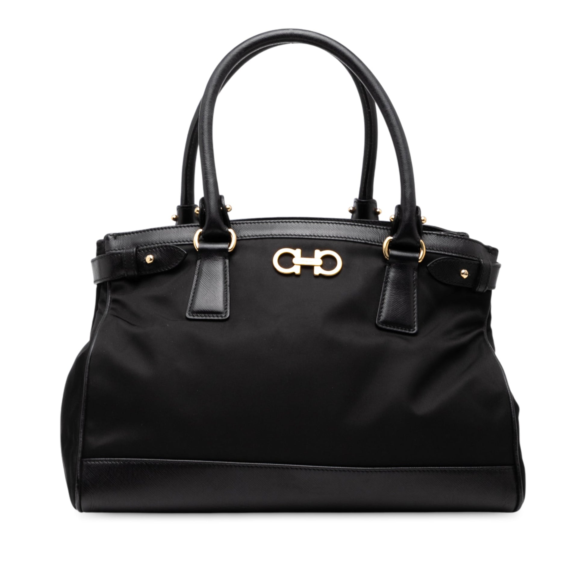 Ferragamo Nylon Gancini Satchel