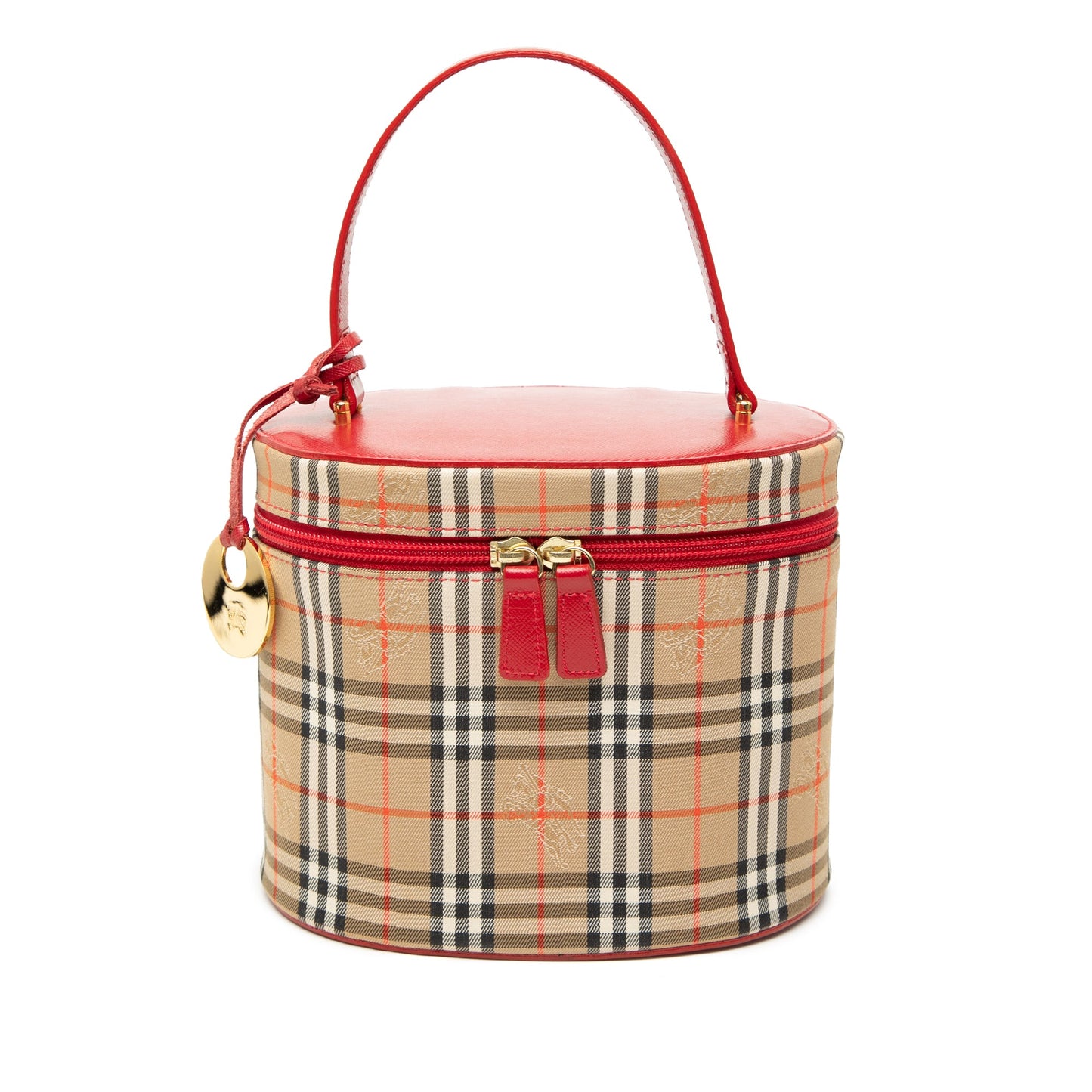 Burberry Haymarket Check Canvas Vanity Bag