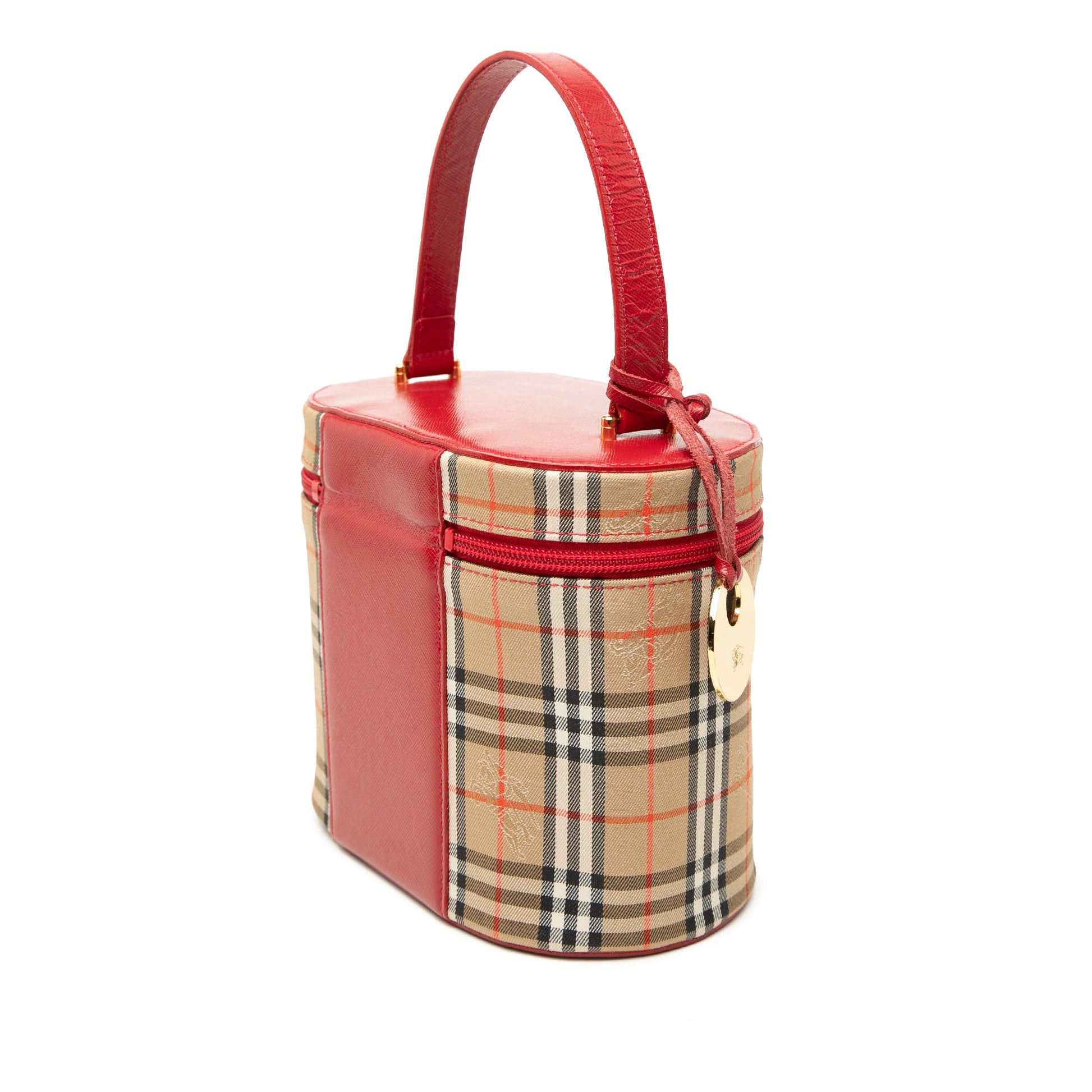 Burberry Haymarket Check Canvas Vanity Bag