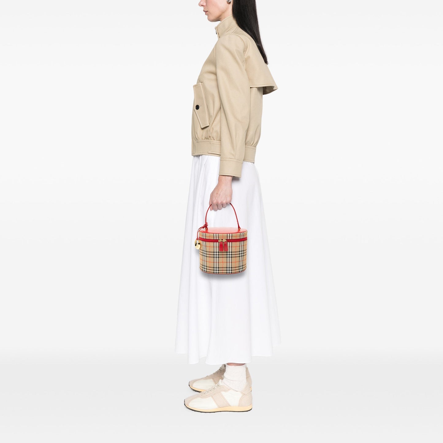 Burberry Haymarket Check Canvas Vanity Bag