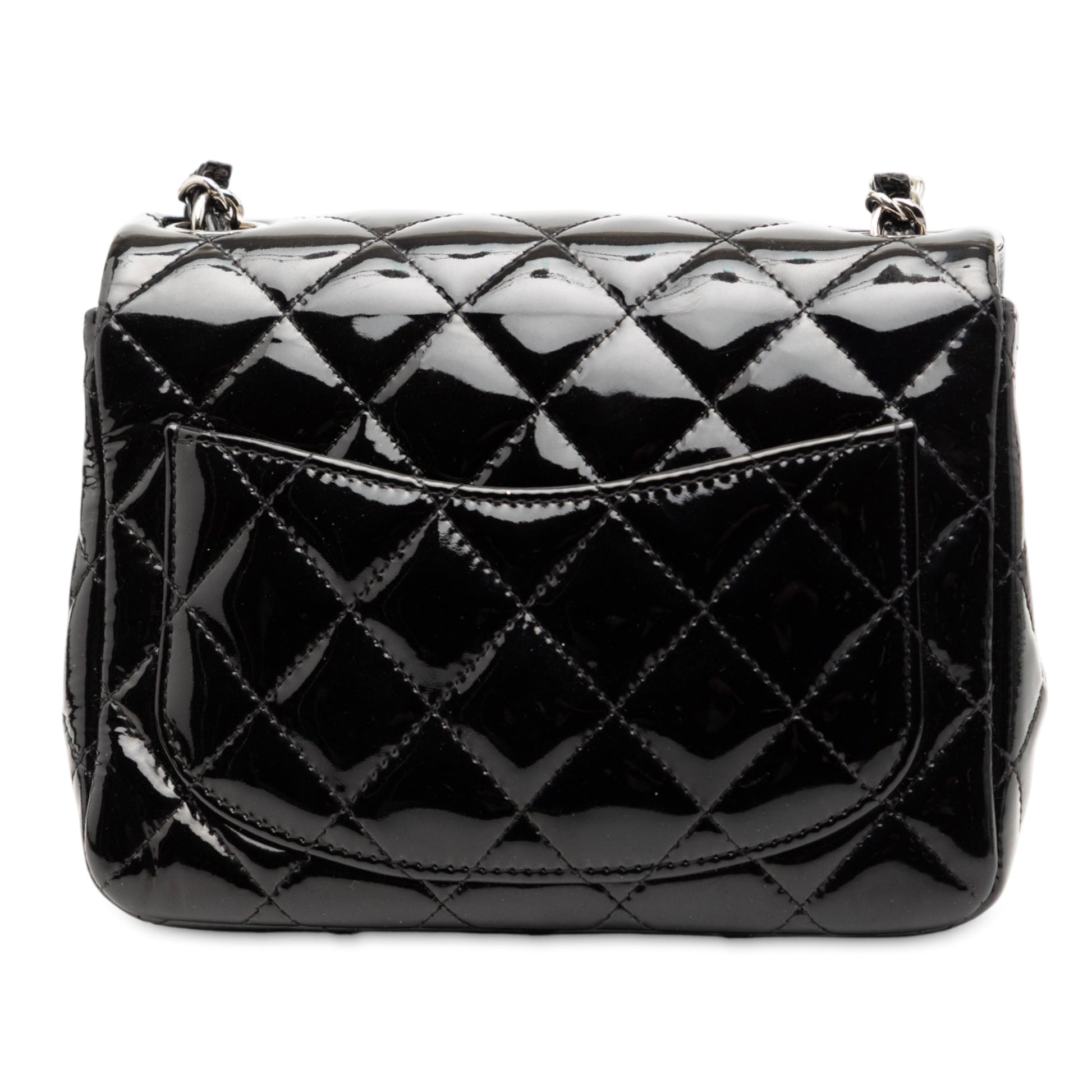 Chanel Mini Square Classic Patent Single Flap