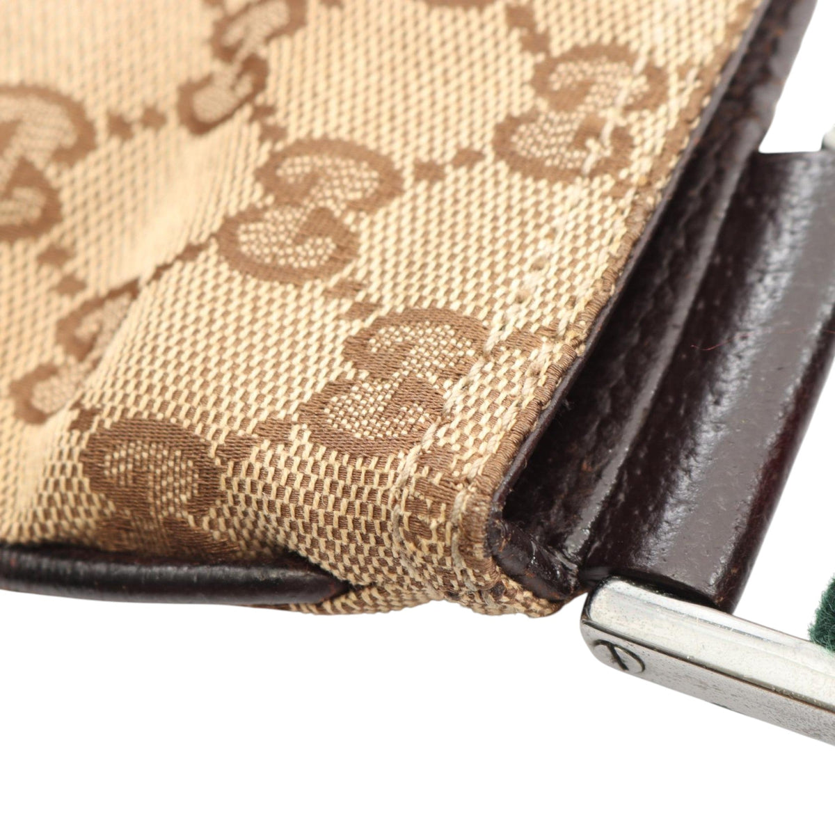 Gucci GG Canvas Web Double Pocket Crossbody