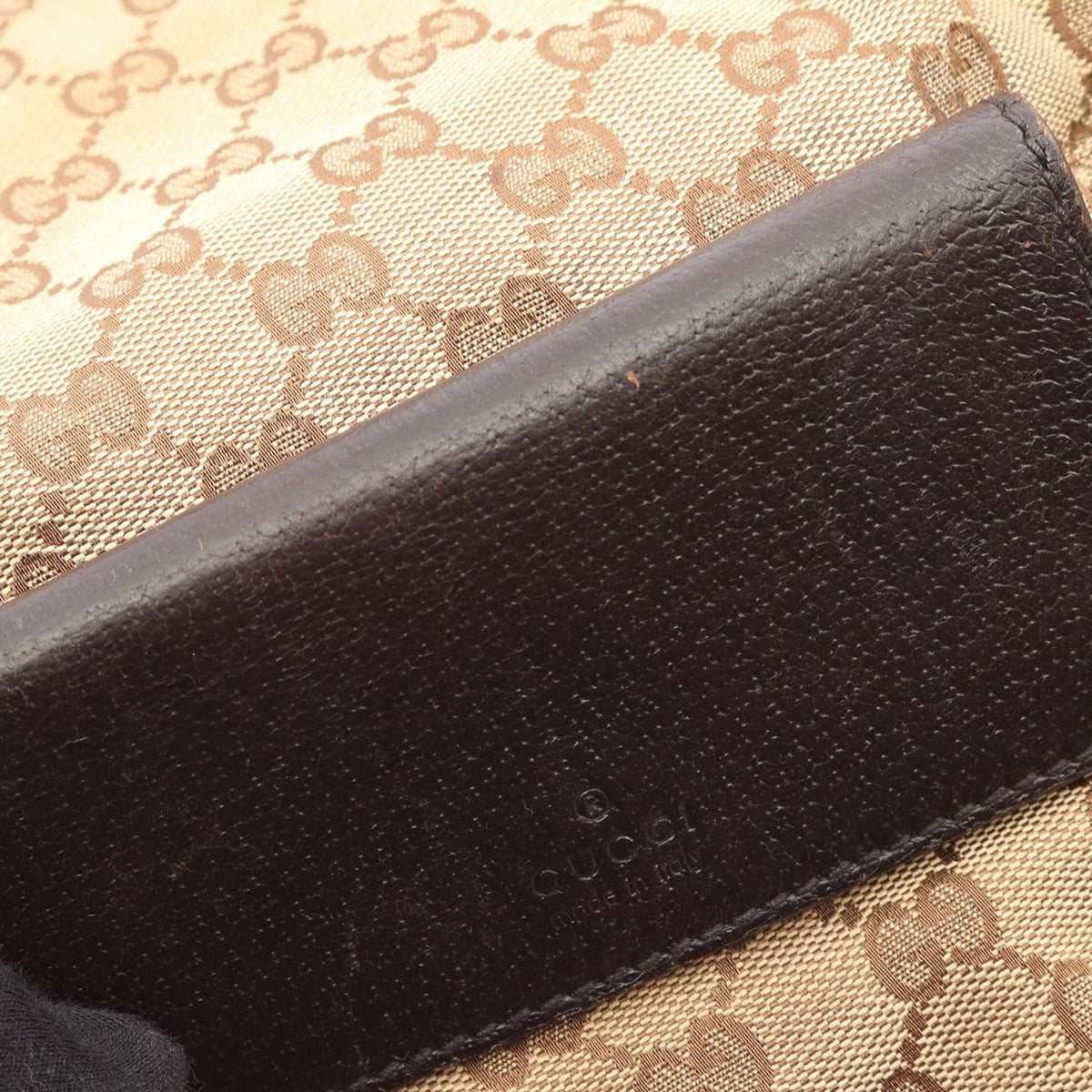 Gucci GG Canvas Web Double Pocket Crossbody