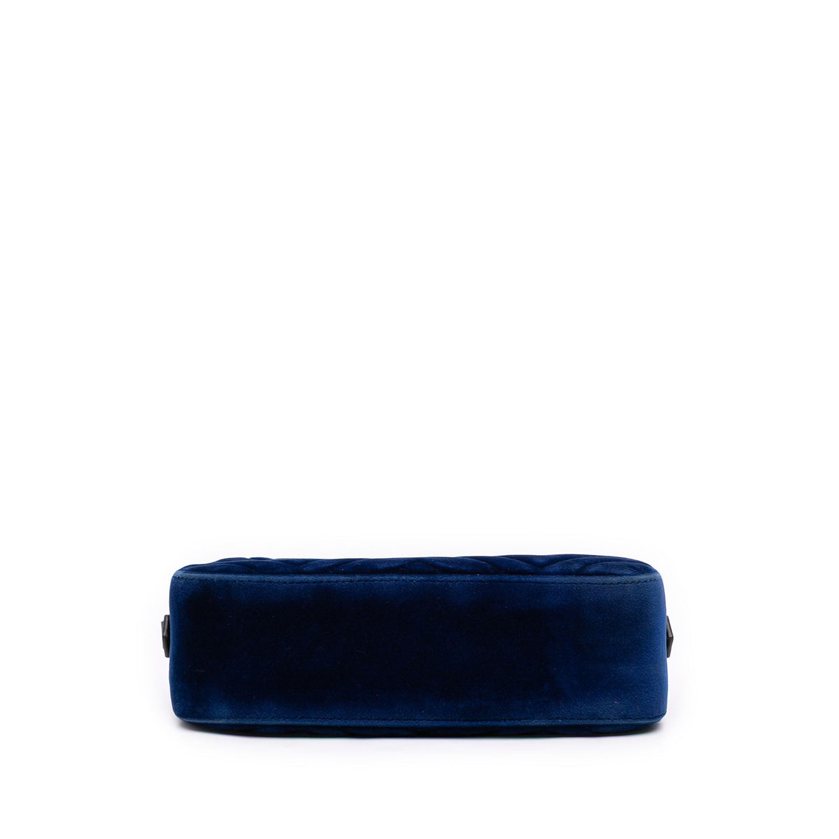 Gucci Small GG Marmont Matelasse Velvet Crossbody — Blue