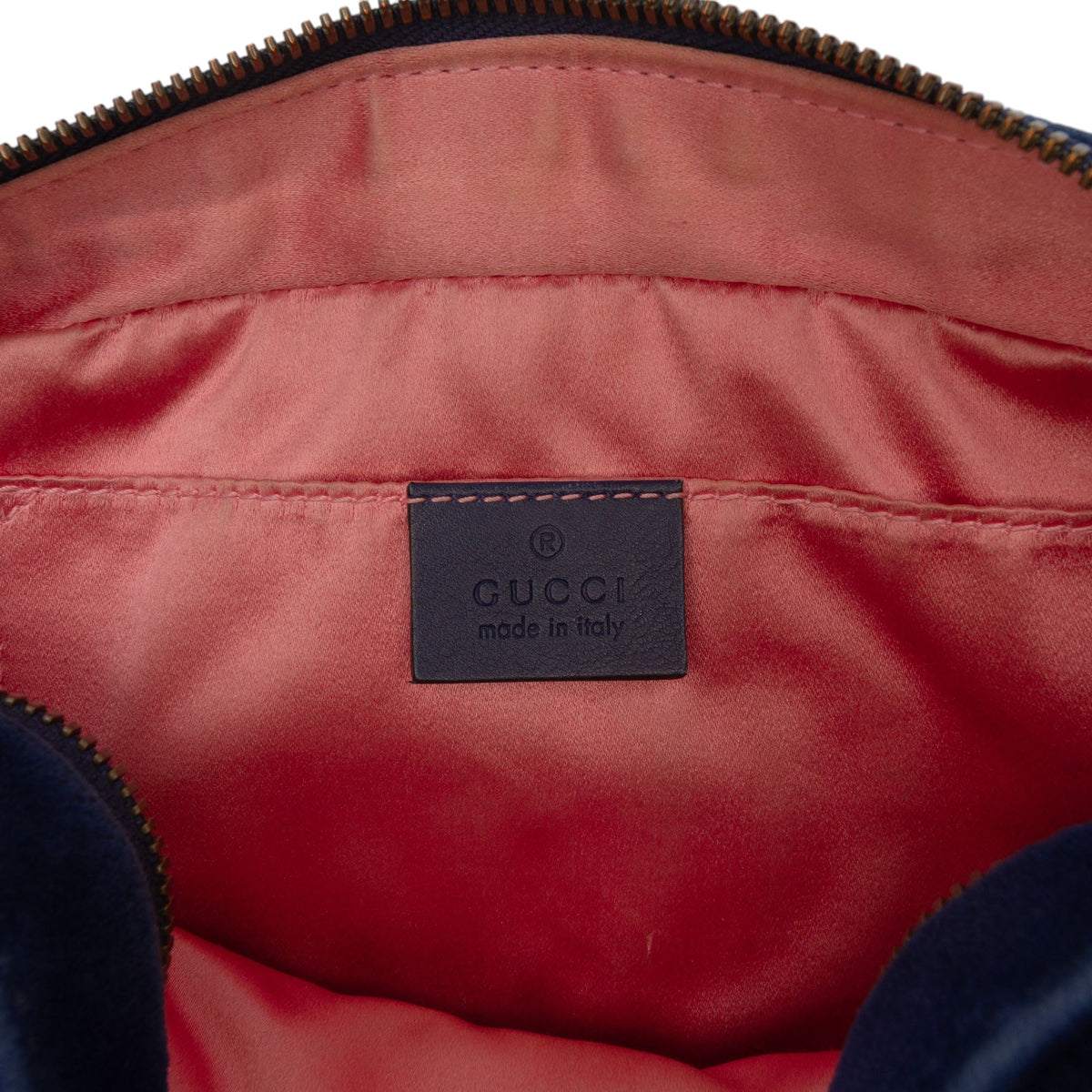 Gucci Small GG Marmont Matelasse Velvet Crossbody — Blue