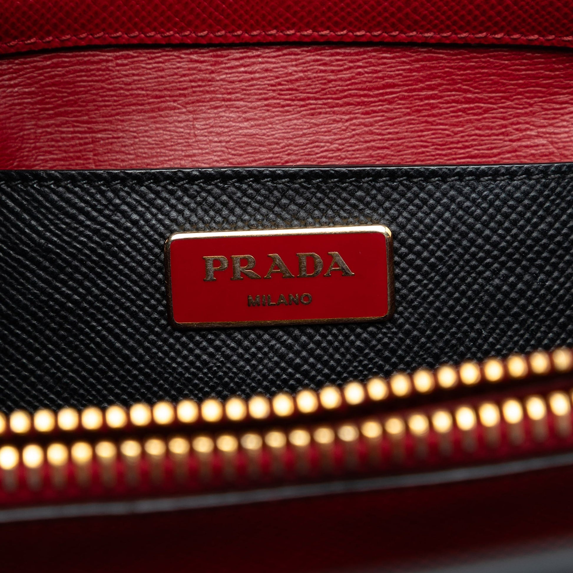 Prada Saffiano Cuir Convertible Top Handle Bag
