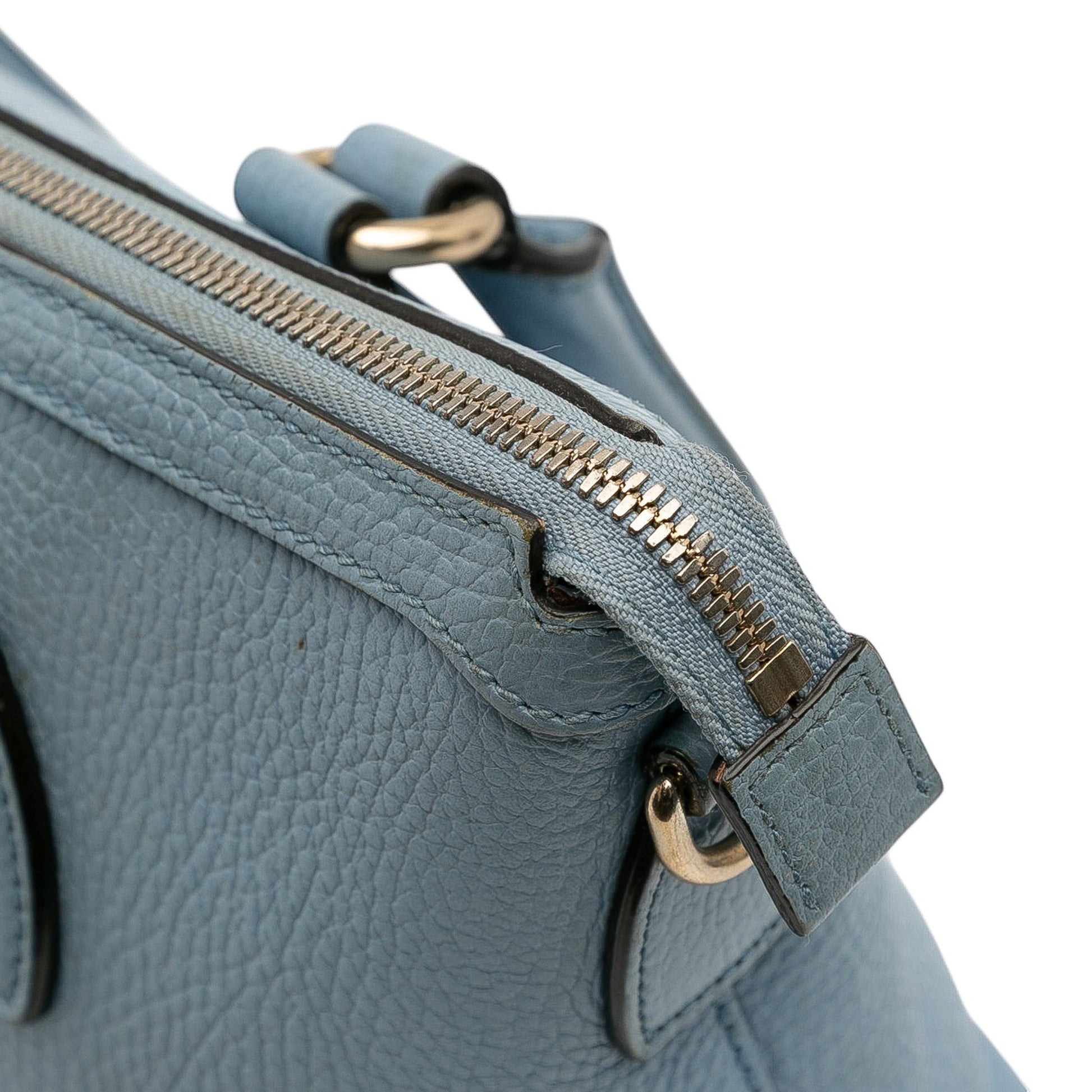 Gucci Leather Interlocking G Charmy Satchel