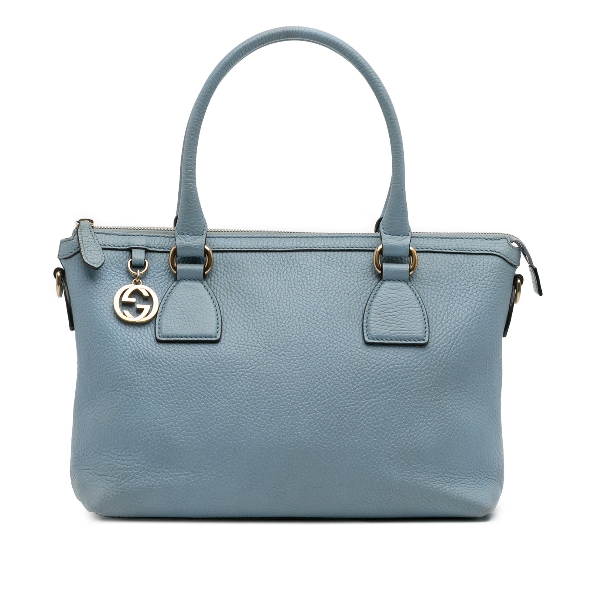Gucci Leather Interlocking G Charmy Satchel