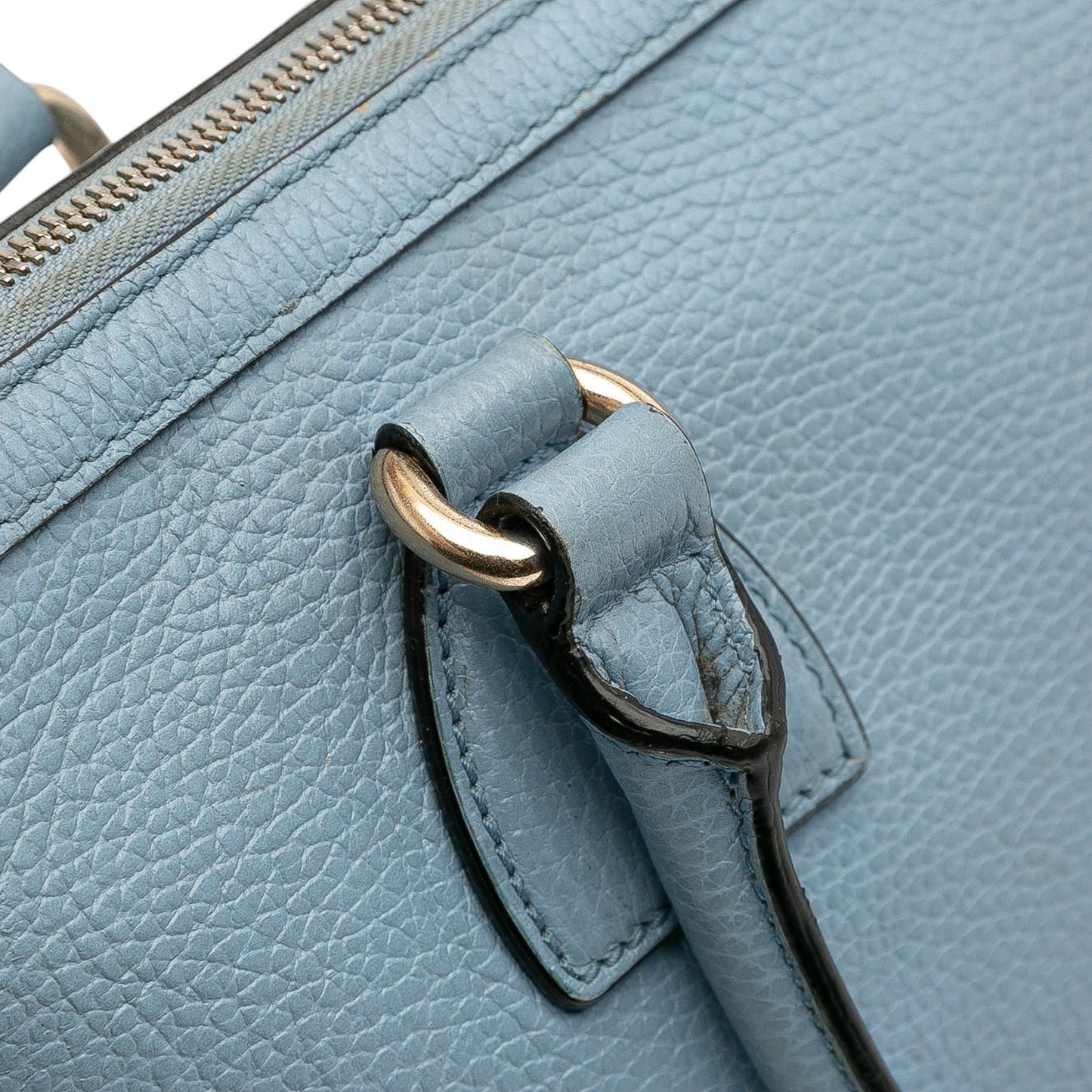 Gucci Leather Interlocking G Charmy Satchel