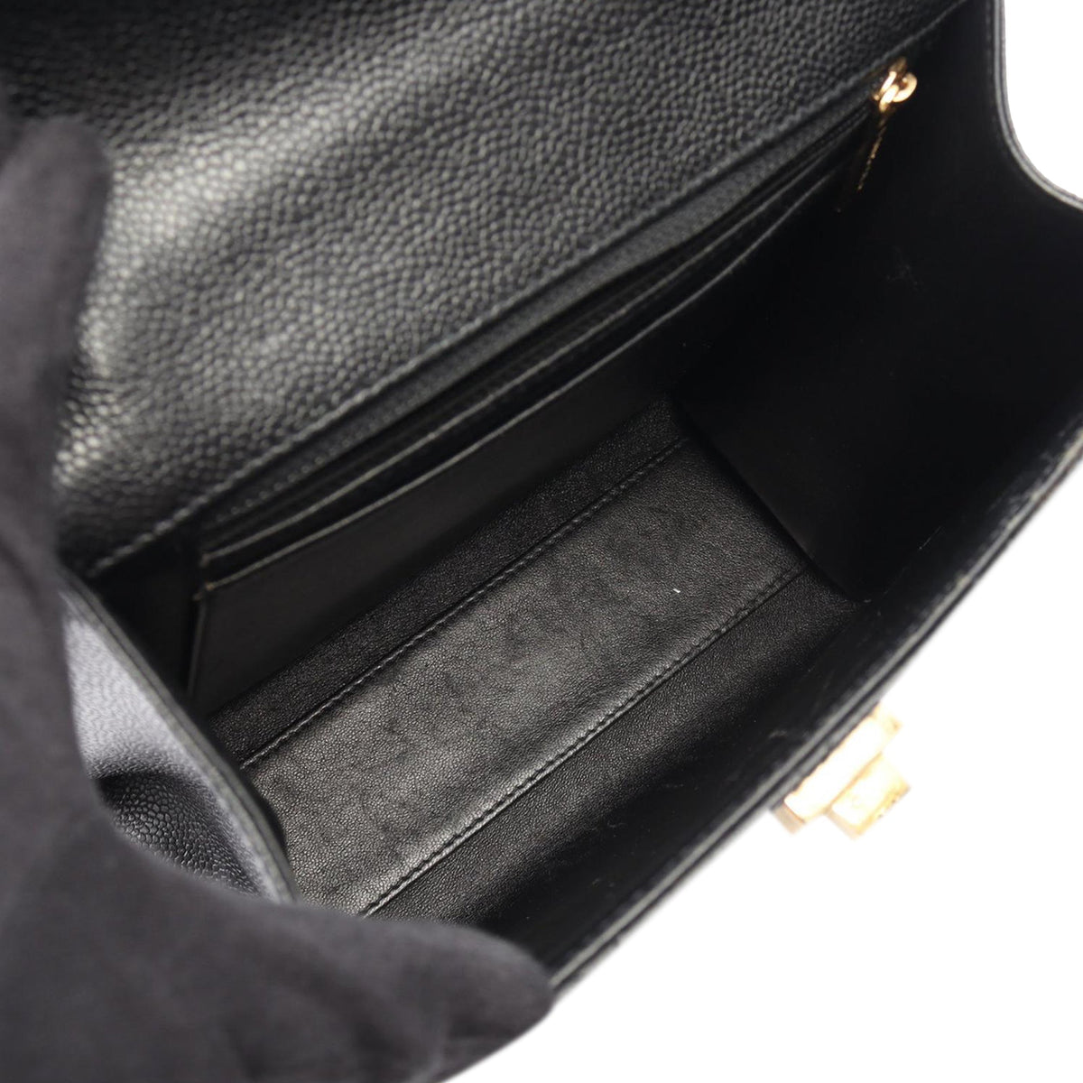Chanel Reissue 2.55 Quilted Caviar Top Handle Flap