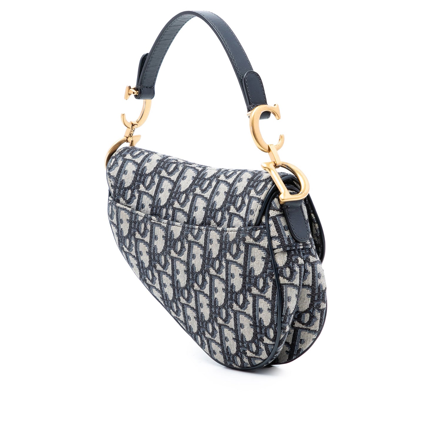 Dior Mini Oblique Canvas Saddle Bag