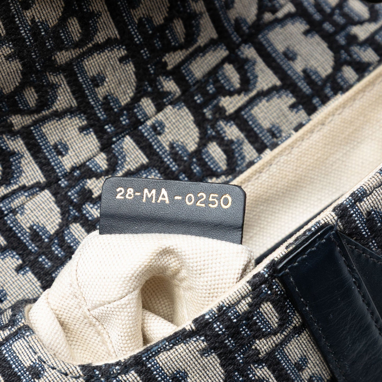 Dior Mini Oblique Canvas Saddle Bag